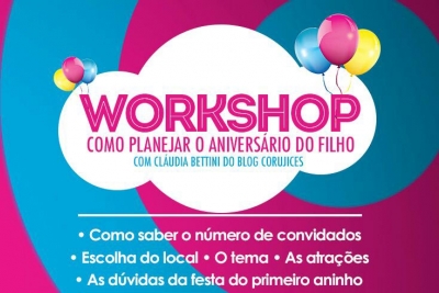 Workshop tira dúvidas de como preparar uma festa de aniversário