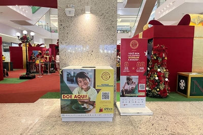 Shopping Patteo Olinda recebe ponto de coleta de donativos para campanha Alimente a Vida