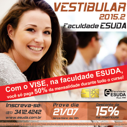 Novo vestibular Esuda com financiamento estudantil