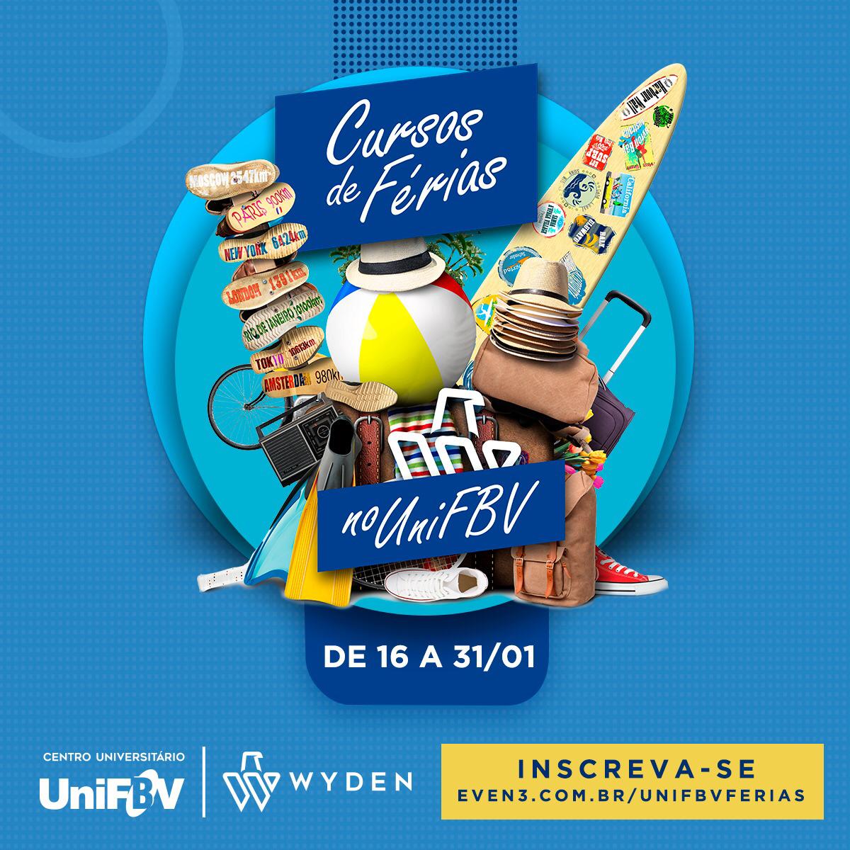 UniFBV/Wyden oferece cursos gratuitos